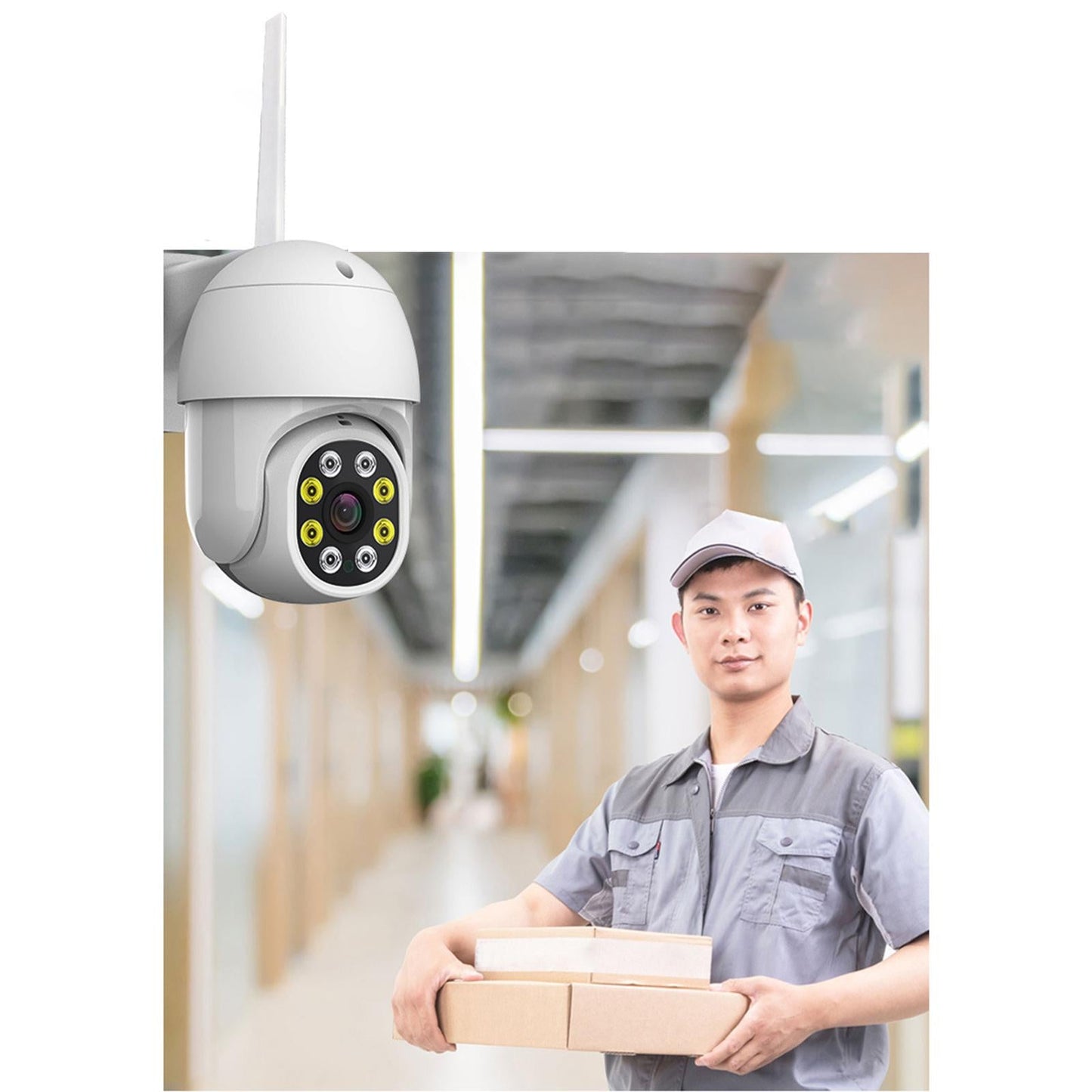 2MP WiFi IP Camera 1080P HD IP66 Waterproof for Home Use Warehouse Recording