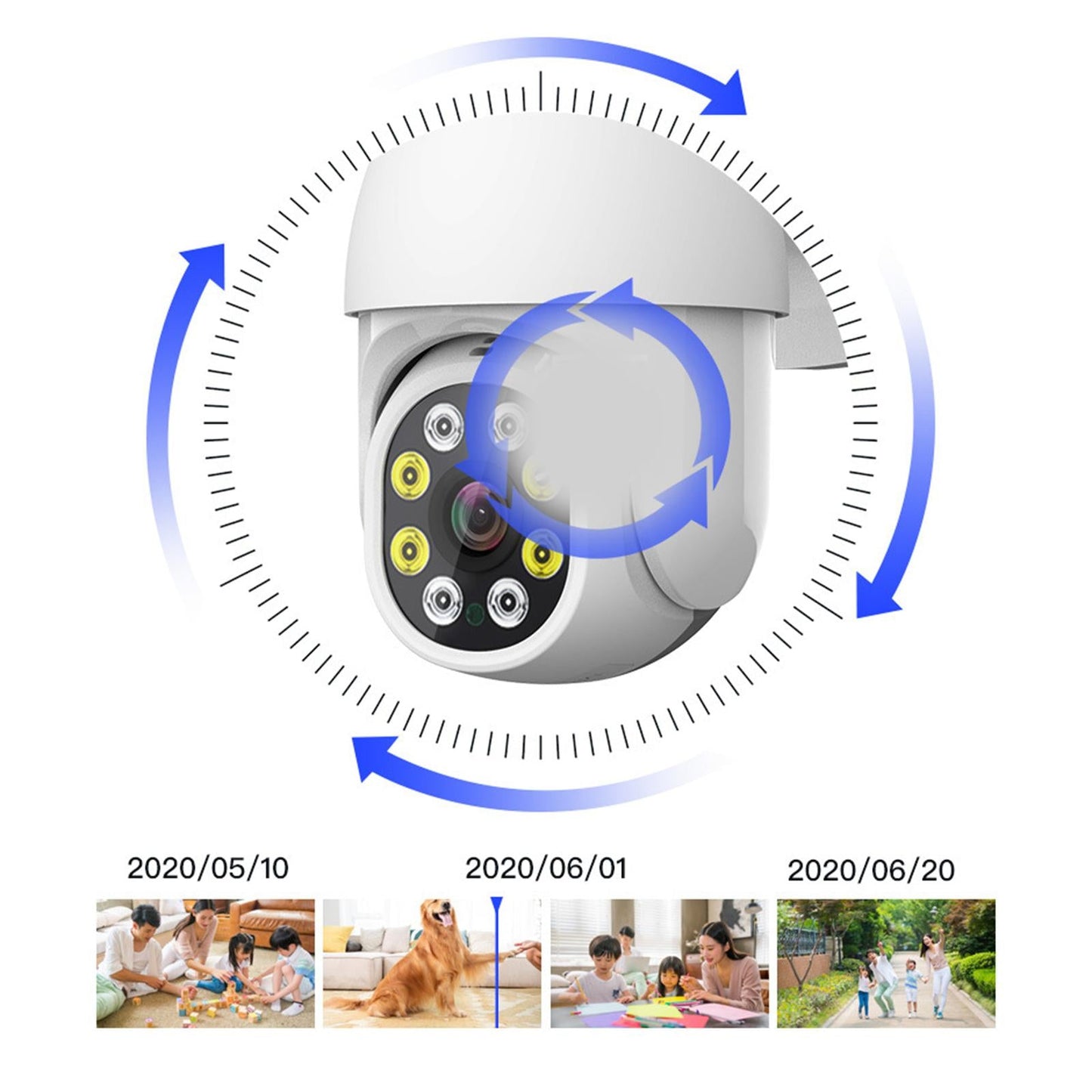 2MP WiFi IP Camera 1080P HD IP66 Waterproof for Home Use Warehouse Recording