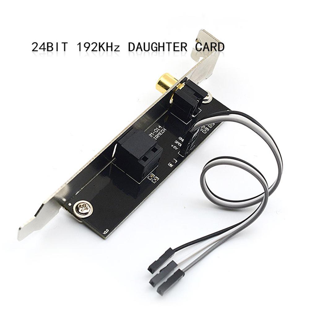 Optical Fiber Coaxial Digital Sound Card 24Bit 192KHz Coaxial RCA for PC