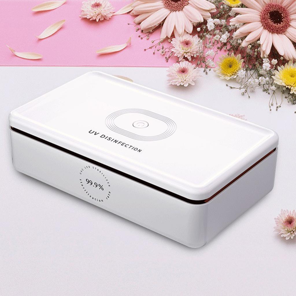 UV Light Sanitizer Box 15W Fast Wireless Charging for Smartphone Nail Tool