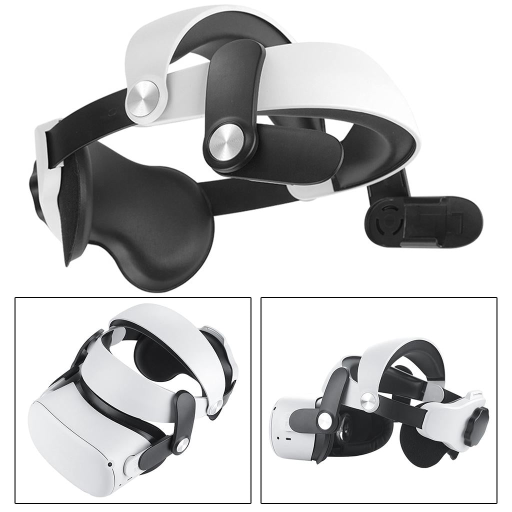 Adjustable Head Strap with Head Cushion Protective for Quest 2 Lightweight