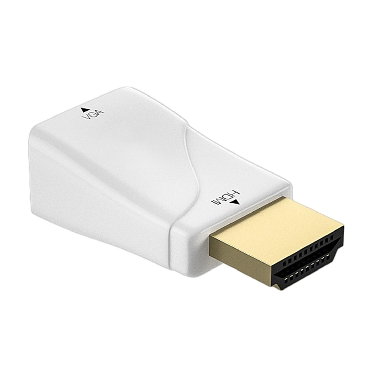 HDMI to VGA Male to Female Converter Video for Computer White No Aux Cable