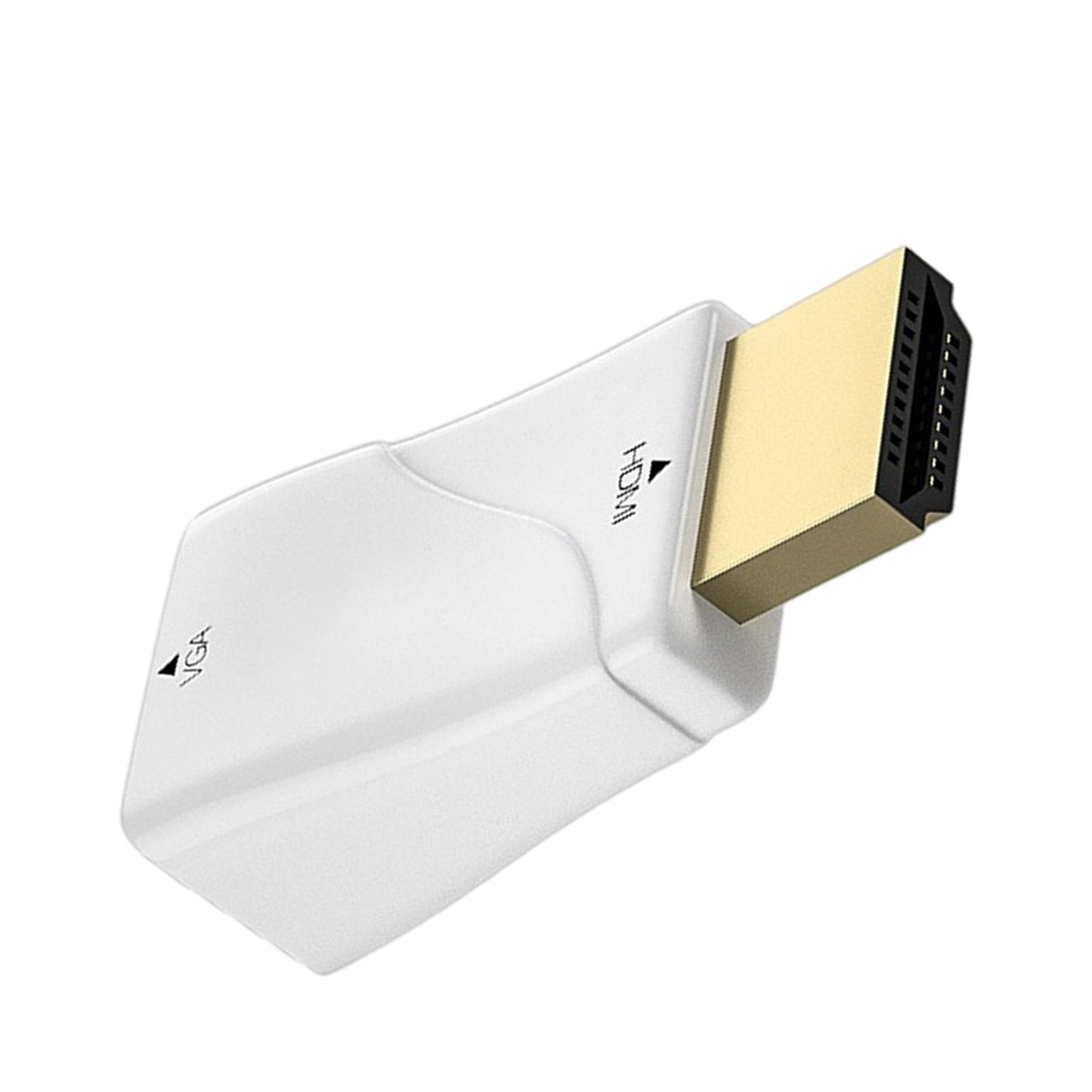 HDMI to VGA Male to Female Converter Video for Computer White No Aux Cable