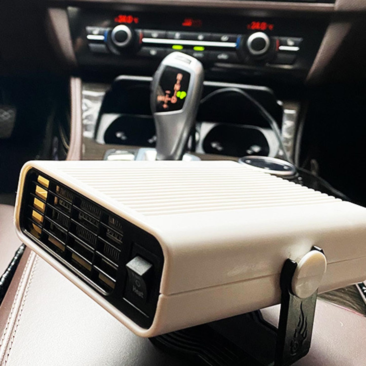 Car Heater Defroster Cooling Fan Auto Heater Fast Heating for Vehucle Winter 24V White