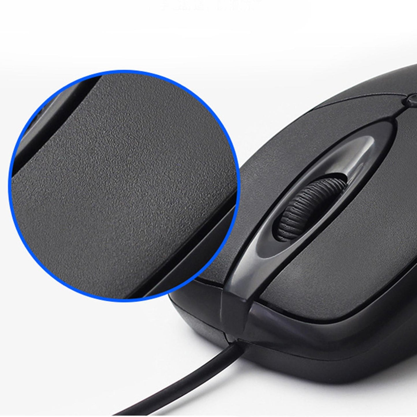 USB Wired Mouse Anti-Slip Optical Mouse for Laptop Desktop for Windows Mac