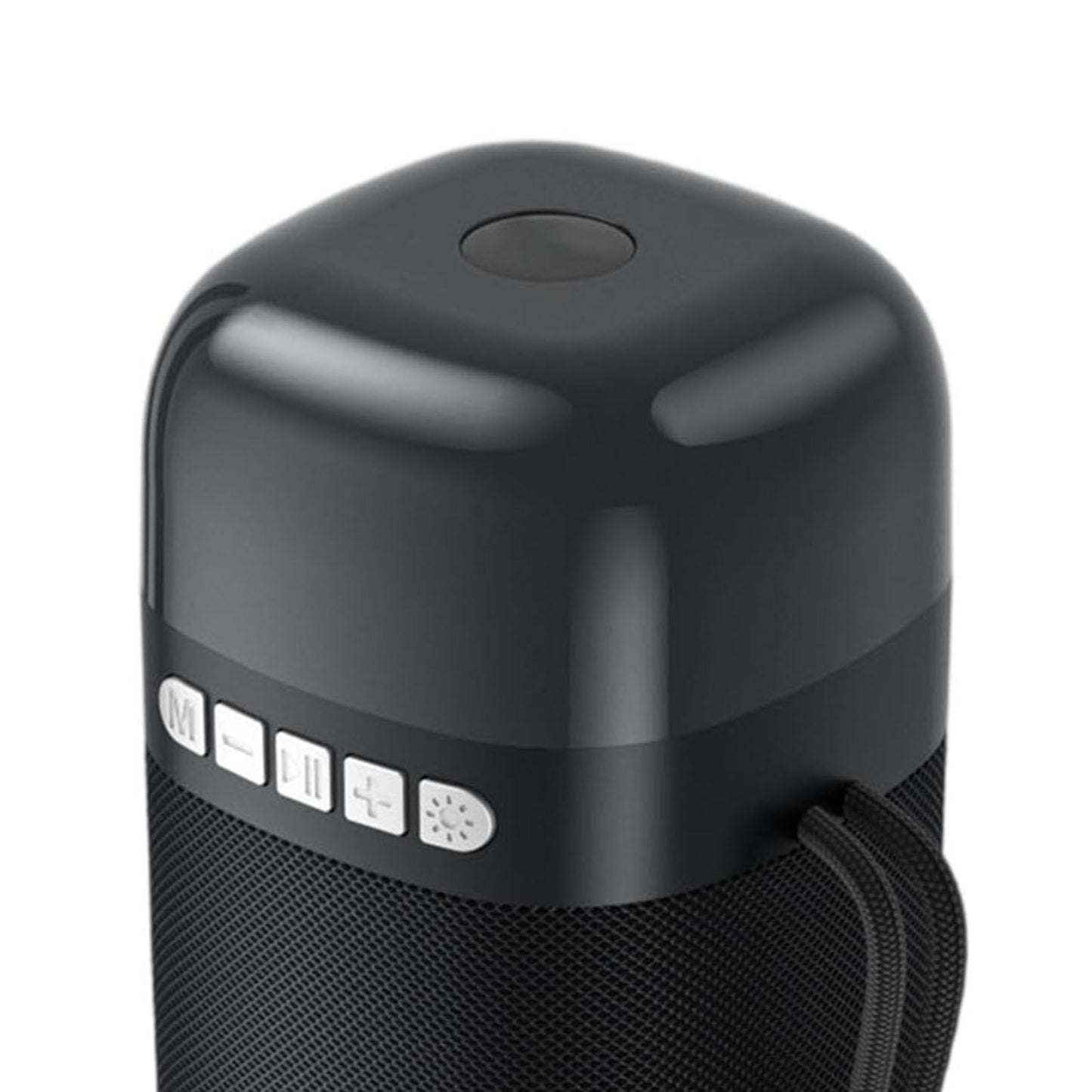 Outdoor Portable Speaker Bluetooth FM Cool Lights TF Card Black