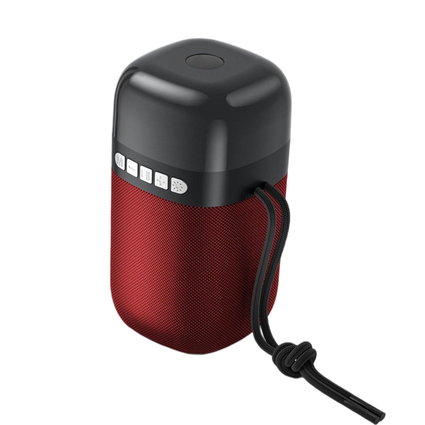 Outdoor Portable Speaker Bluetooth FM Cool Lights TF Card Red