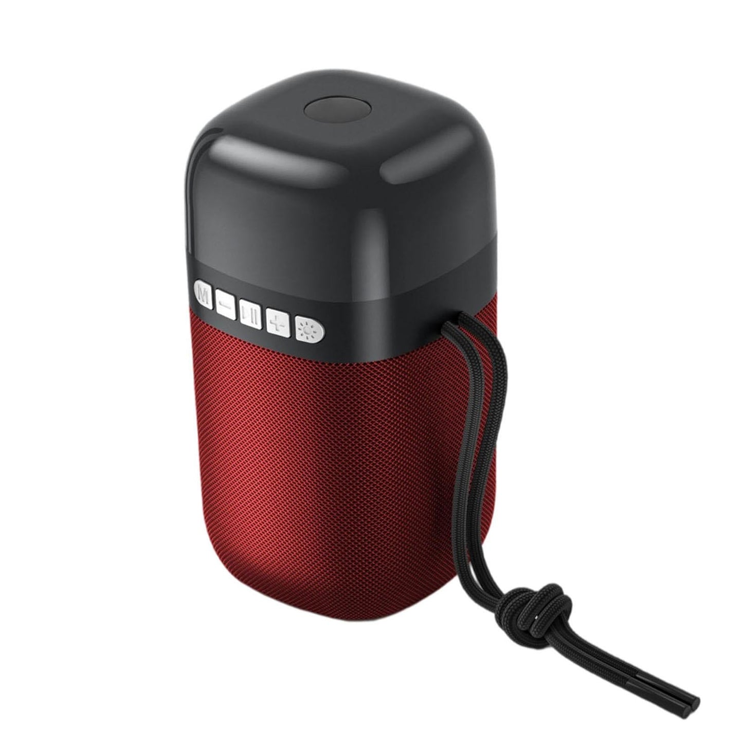 Outdoor Portable Speaker Bluetooth FM Cool Lights TF Card Red