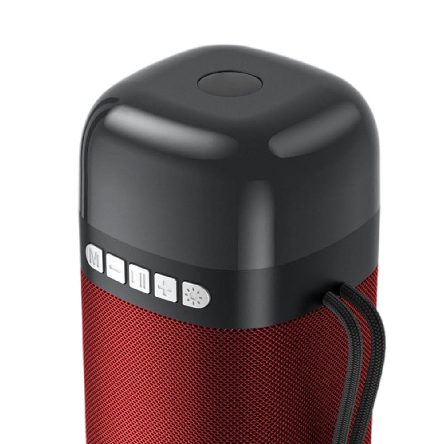 Outdoor Portable Speaker Bluetooth FM Cool Lights TF Card Red