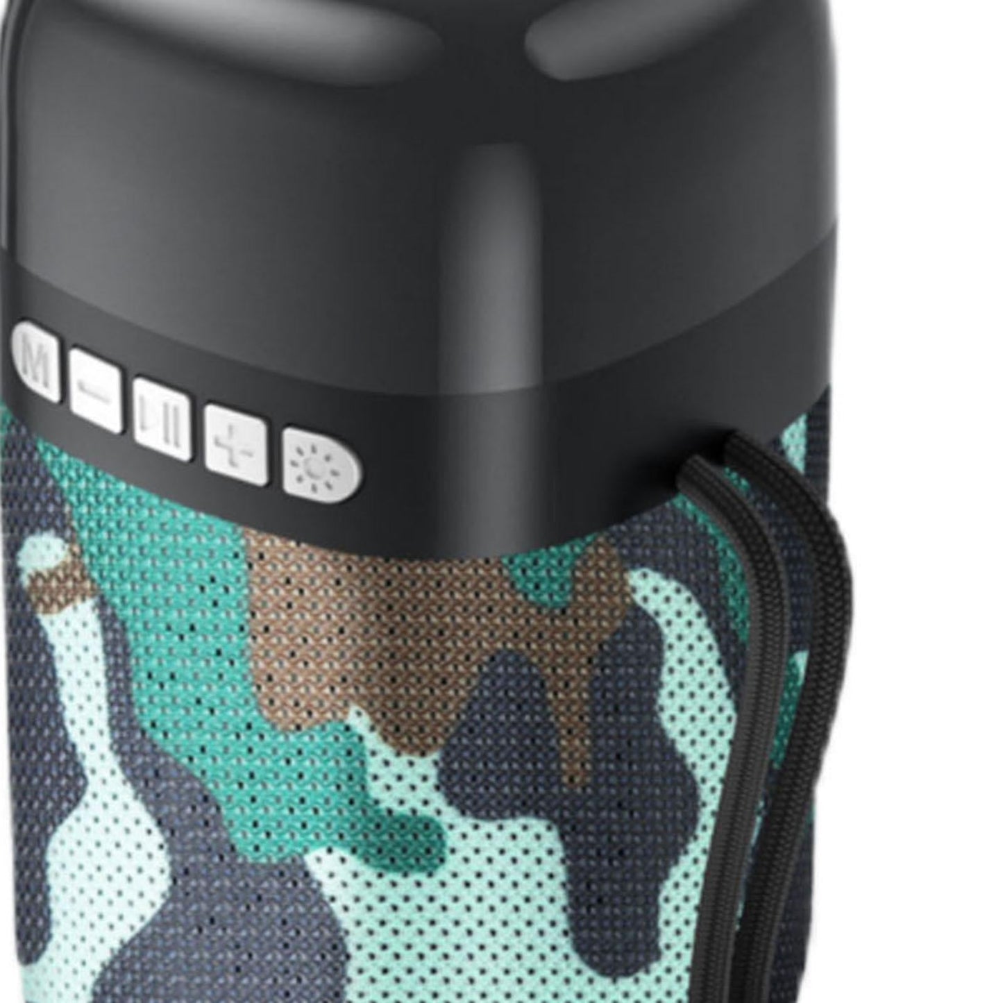 Outdoor Portable Speaker Bluetooth FM Cool Lights TF Card Camouflage Green