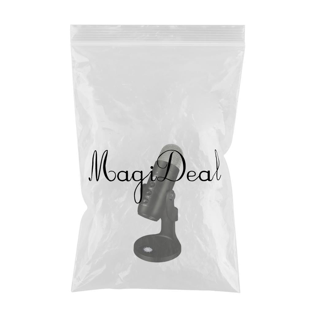 USB Condenser Mic Plug & Play Headphone Output Noise Reduction for Streaming