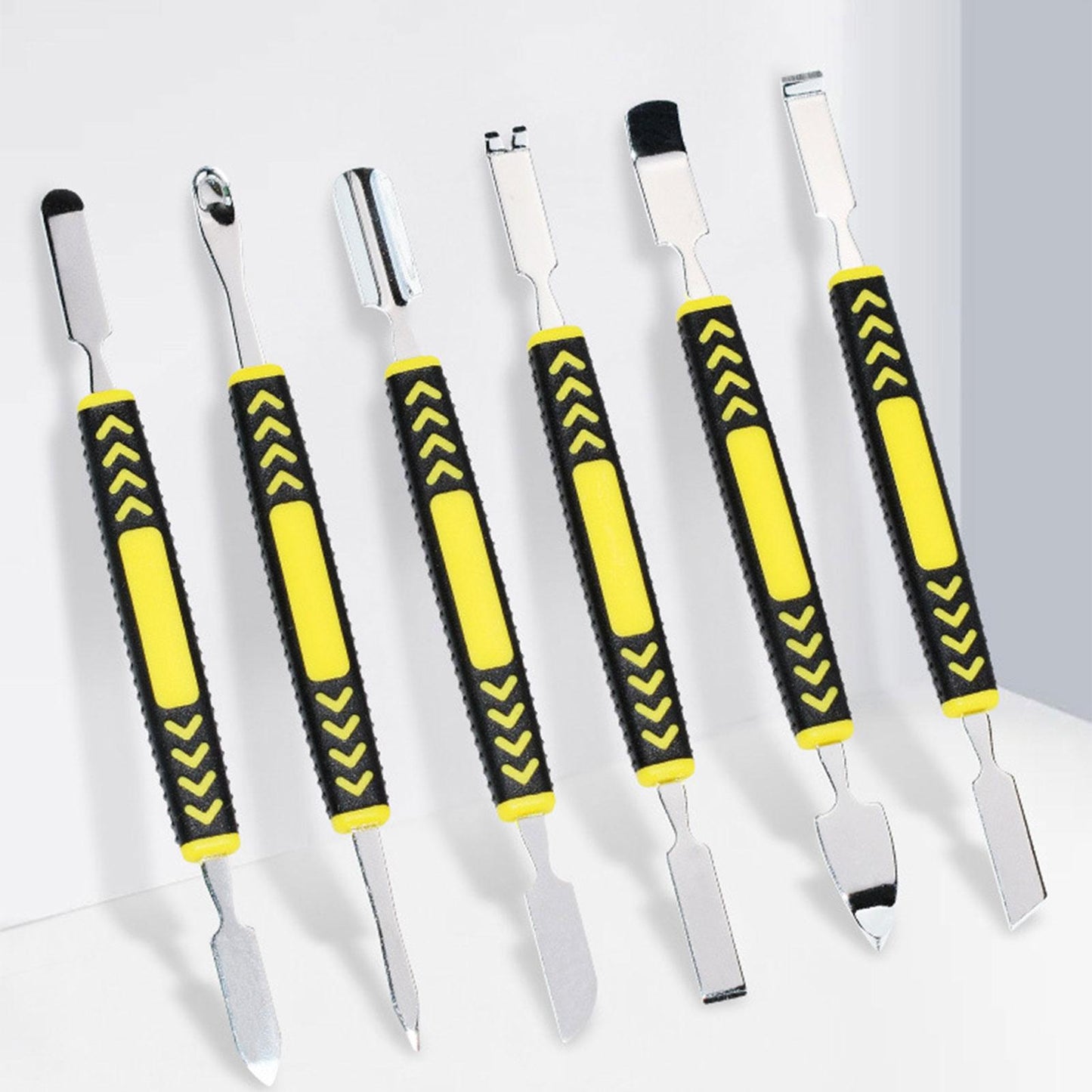 6 Pieces Dual Ends Metal Spudger Set Stainless Steel for Mobile Phone Laptop