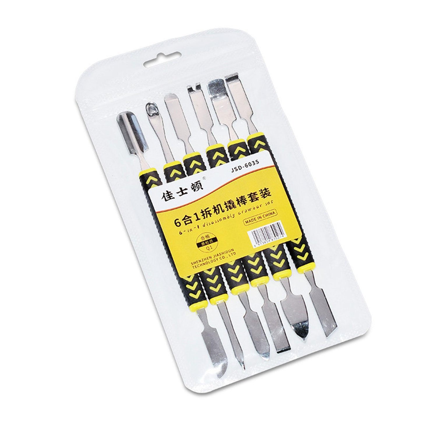 6 Pieces Dual Ends Metal Spudger Set Stainless Steel for Mobile Phone Laptop