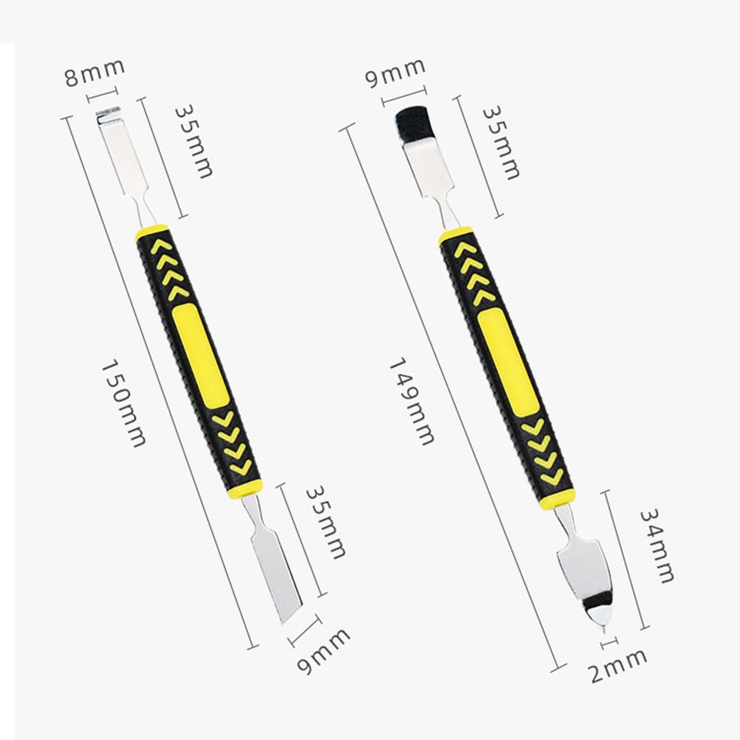 6 Pieces Dual Ends Metal Spudger Set Stainless Steel for Mobile Phone Laptop