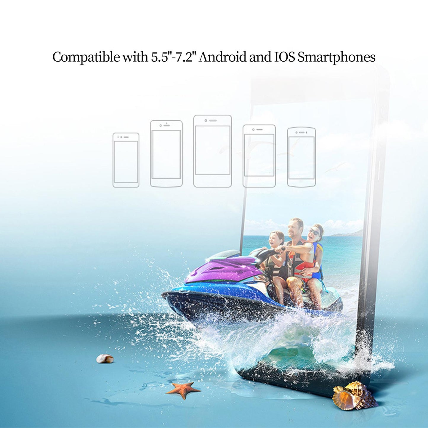 G04EA VR Headset 3D VR Glasses 5.5-7.2" Phones Android iOS No Controller