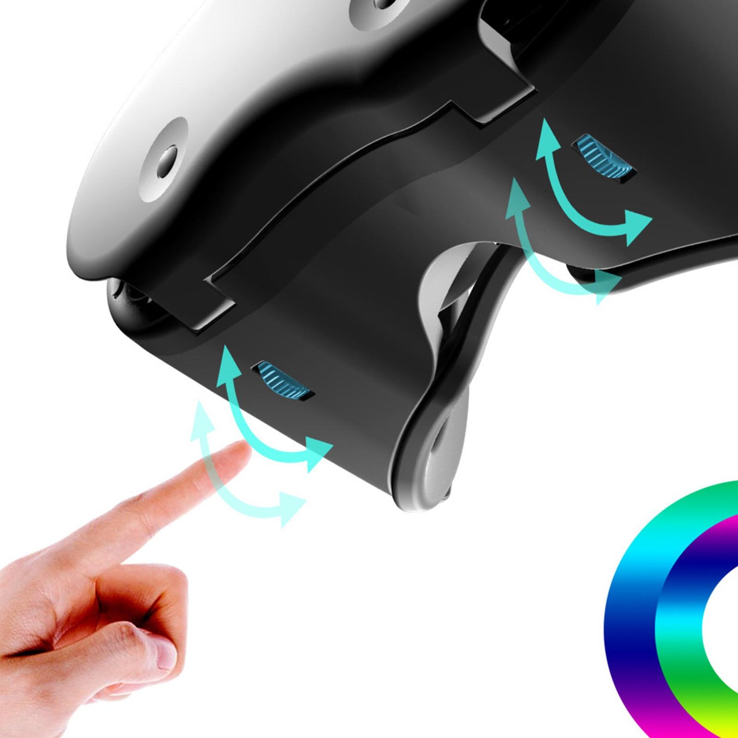 3D VR Glasses Virtual Reality Wide Angle Adjustable for Movies Gaming Gifts no Remote Control