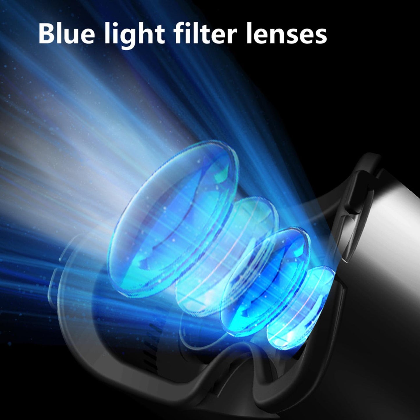 3D VR Glasses Virtual Reality Wide Angle Adjustable for Movies Gaming Gifts 052 Remote Control