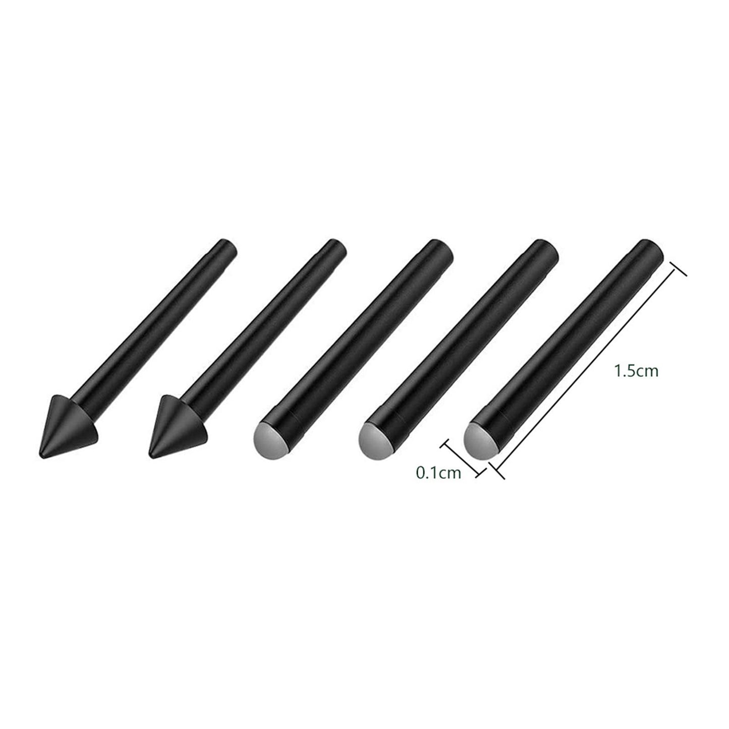 5Pcs Stylus Pen Tip Kit HB HB HB 2H 2H for Microsoft Surface Pro 7/6/5/4