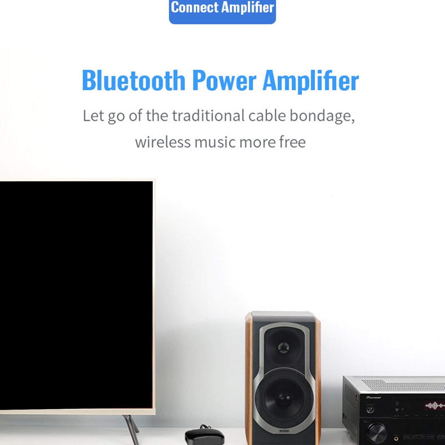 Bluetooth 5.0 Receiver Transmitter NFC Audio Adapter with Mic for PC TV