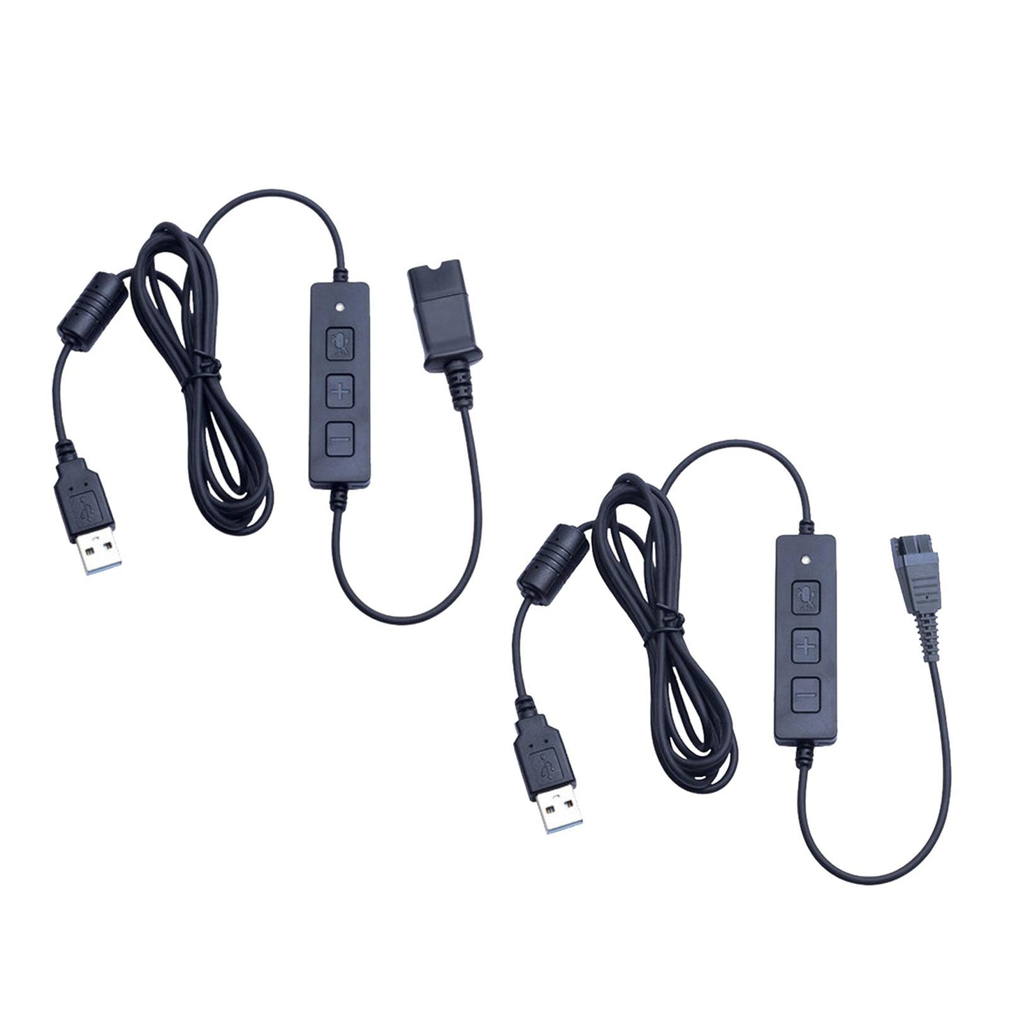 Headset Quick Disconnect Qd Connector Cable to USB for Jabra QD Interface
