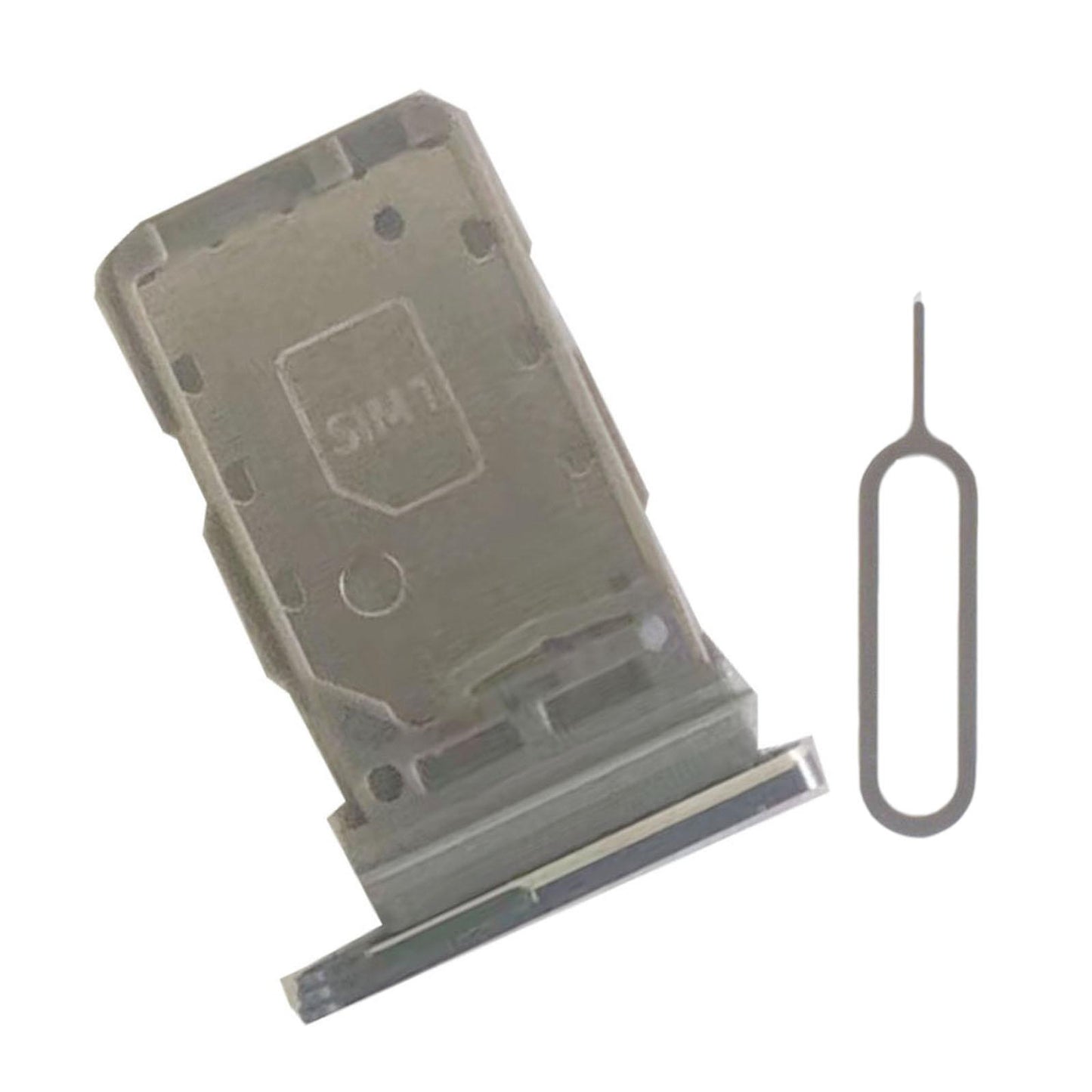Dual Sim Card Tray Holder Replacement for Samsung S21 5G Sim Tray grey