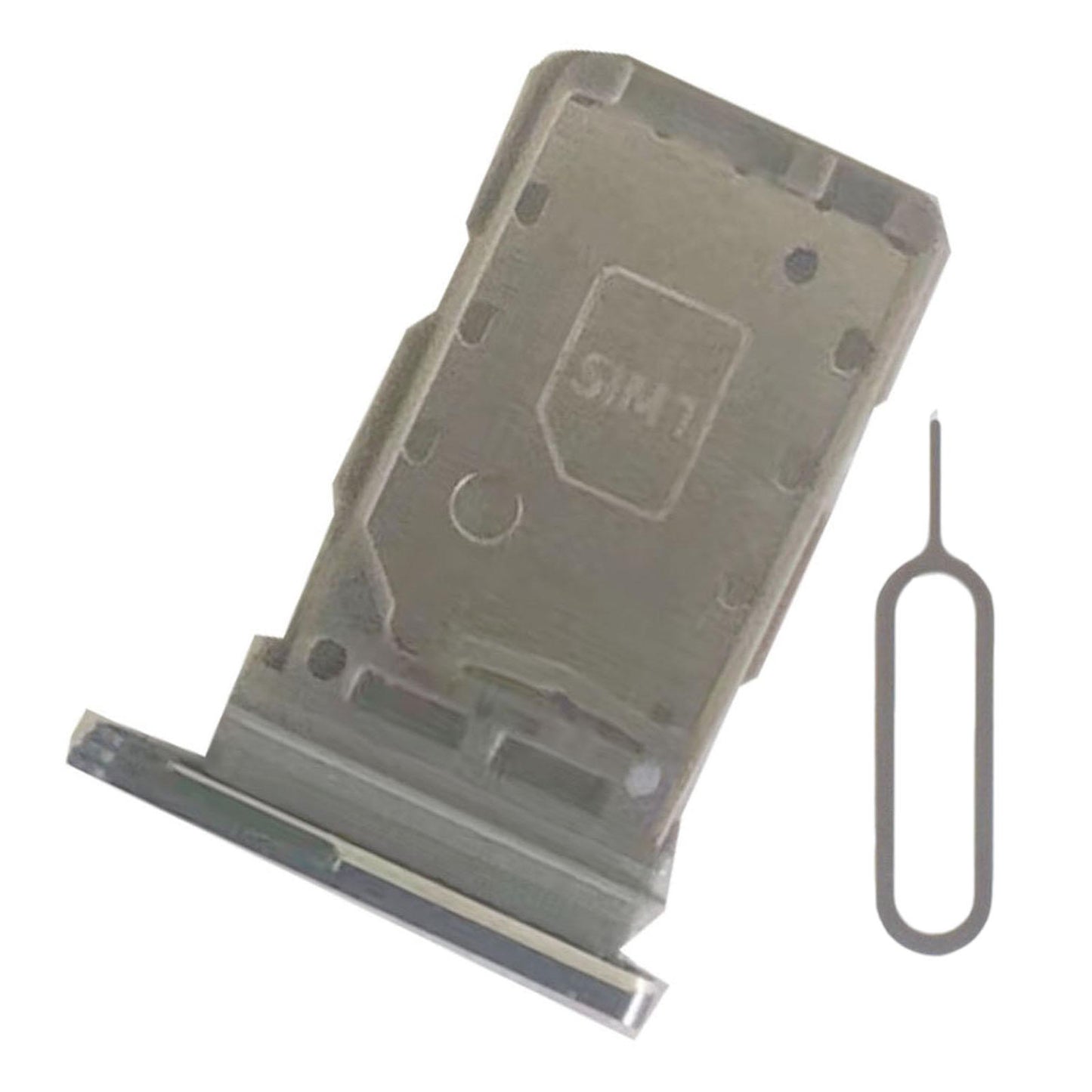 Dual Sim Card Tray Holder Replacement for Samsung S21 5G Sim Tray grey