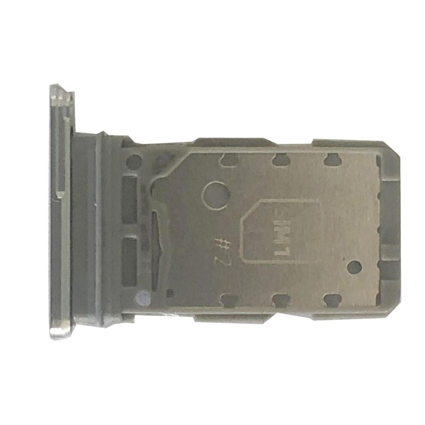 Dual Sim Card Tray Holder Replacement for Samsung S21 5G Sim Tray Silver
