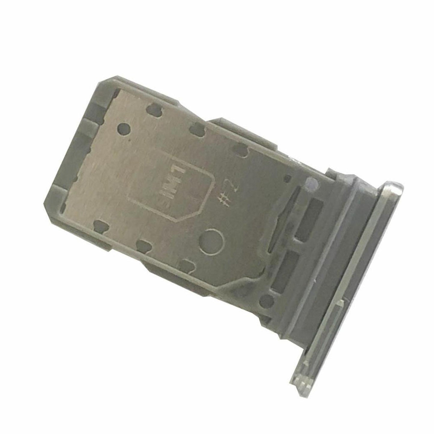 Dual Sim Card Tray Holder Replacement for Samsung S21 5G Sim Tray Silver