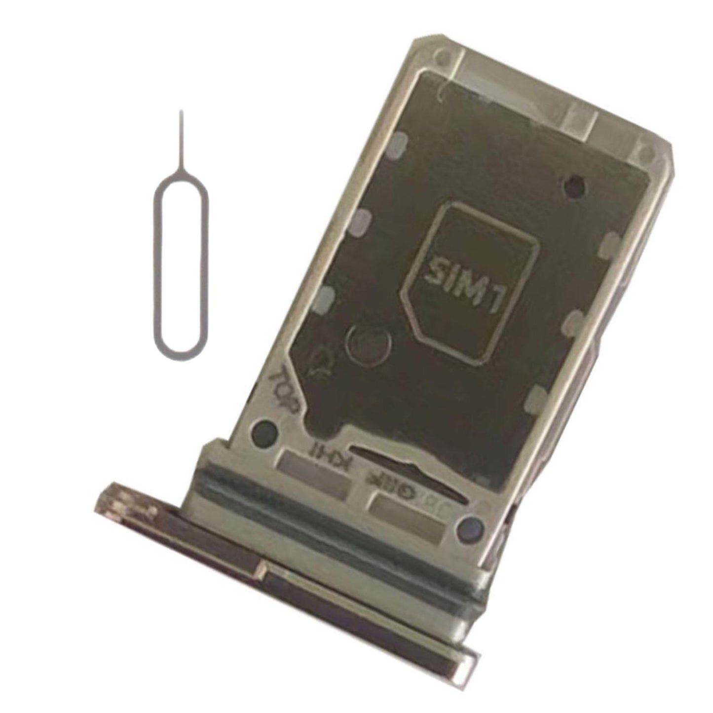 Dual Sim Card Tray Holder Replacement for Samsung S21 5G Sim Tray Gold