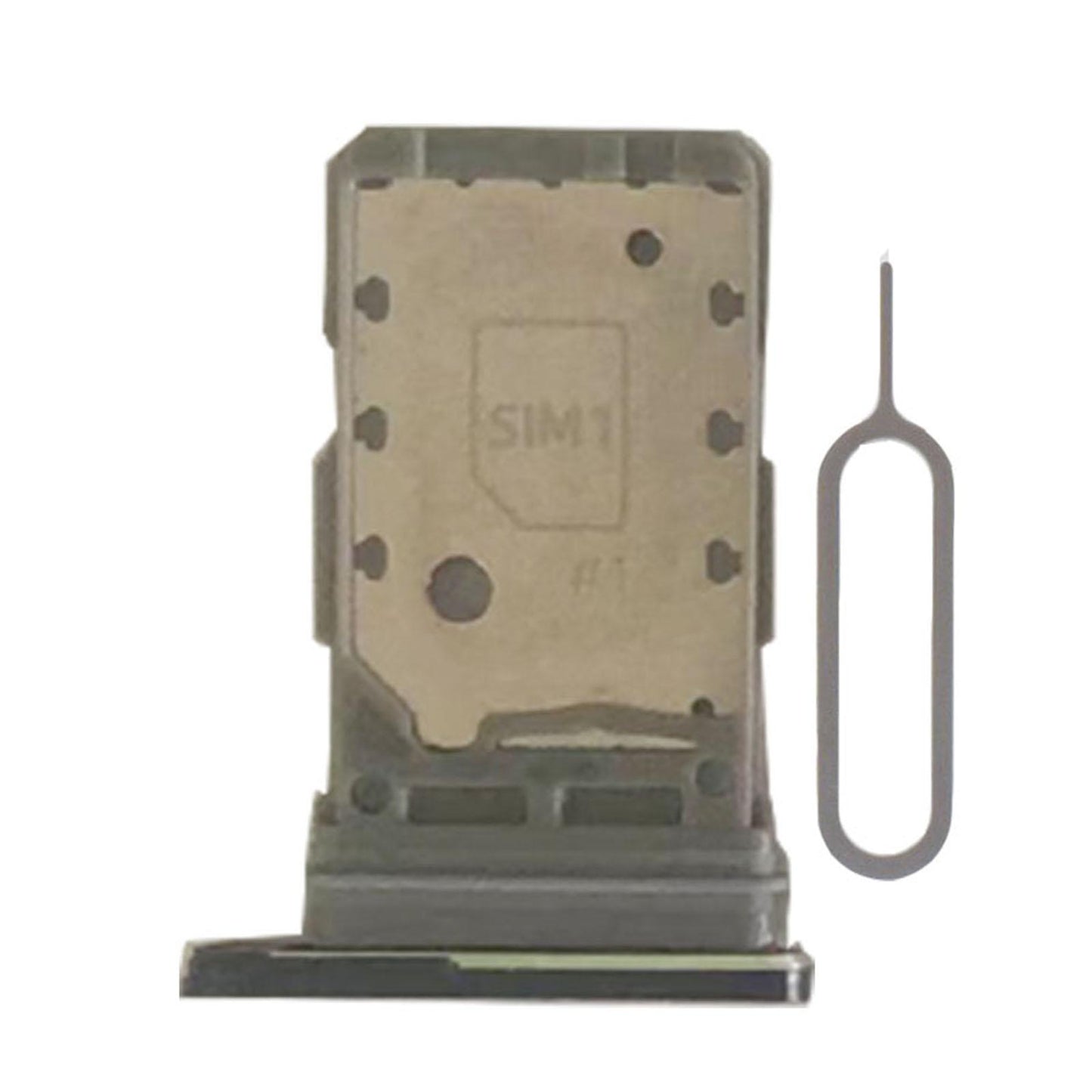 Dual Sim Card Tray Holder Replacement for Samsung S21 5G Sim Tray Black