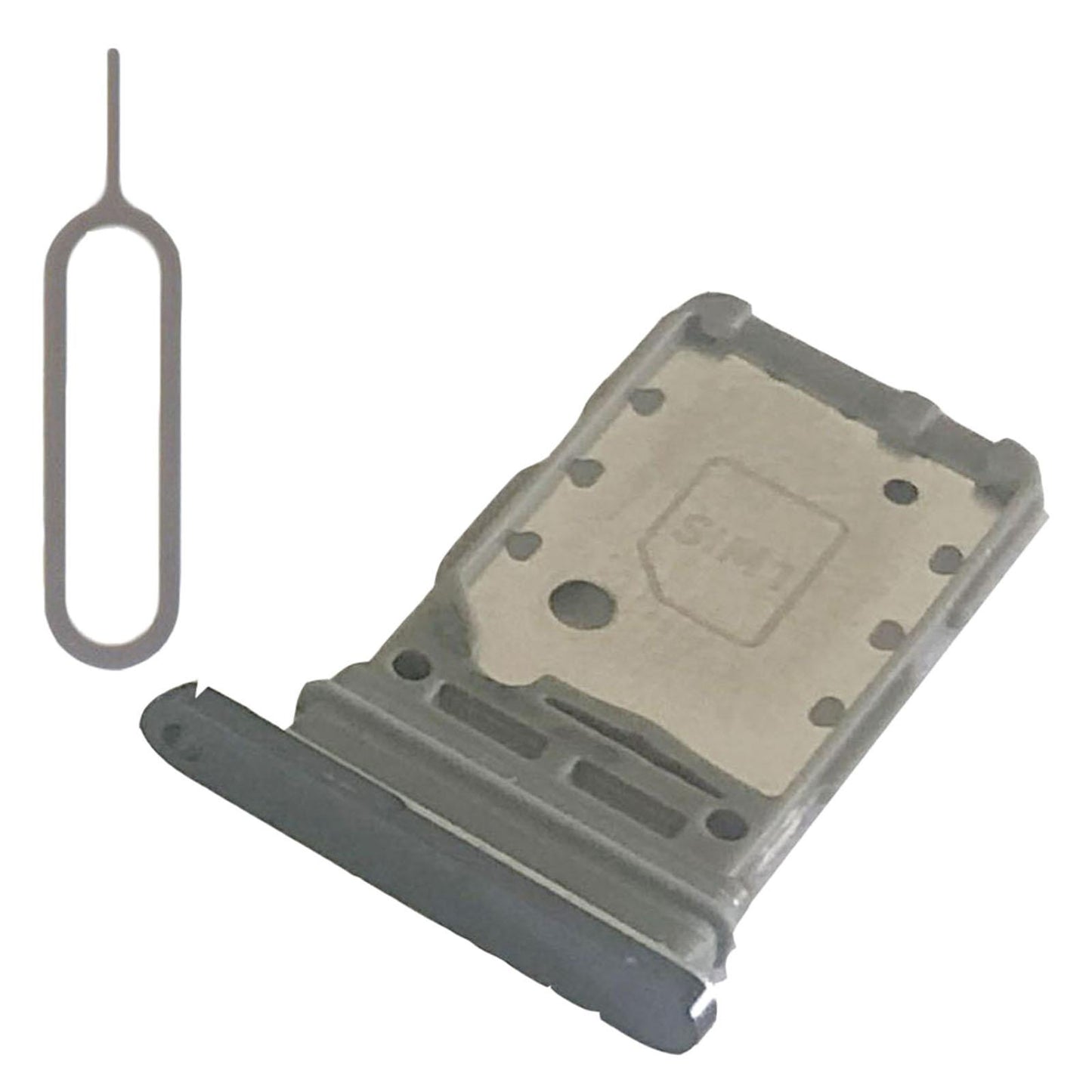 Dual Sim Card Tray Holder Cell Phone for Samsung S21+Plus 5G Slot Grey