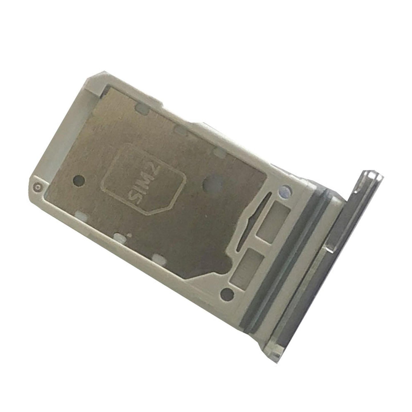 Dual Sim Card Tray Holder Cell Phone for Samsung S21+Plus 5G Slot Silver