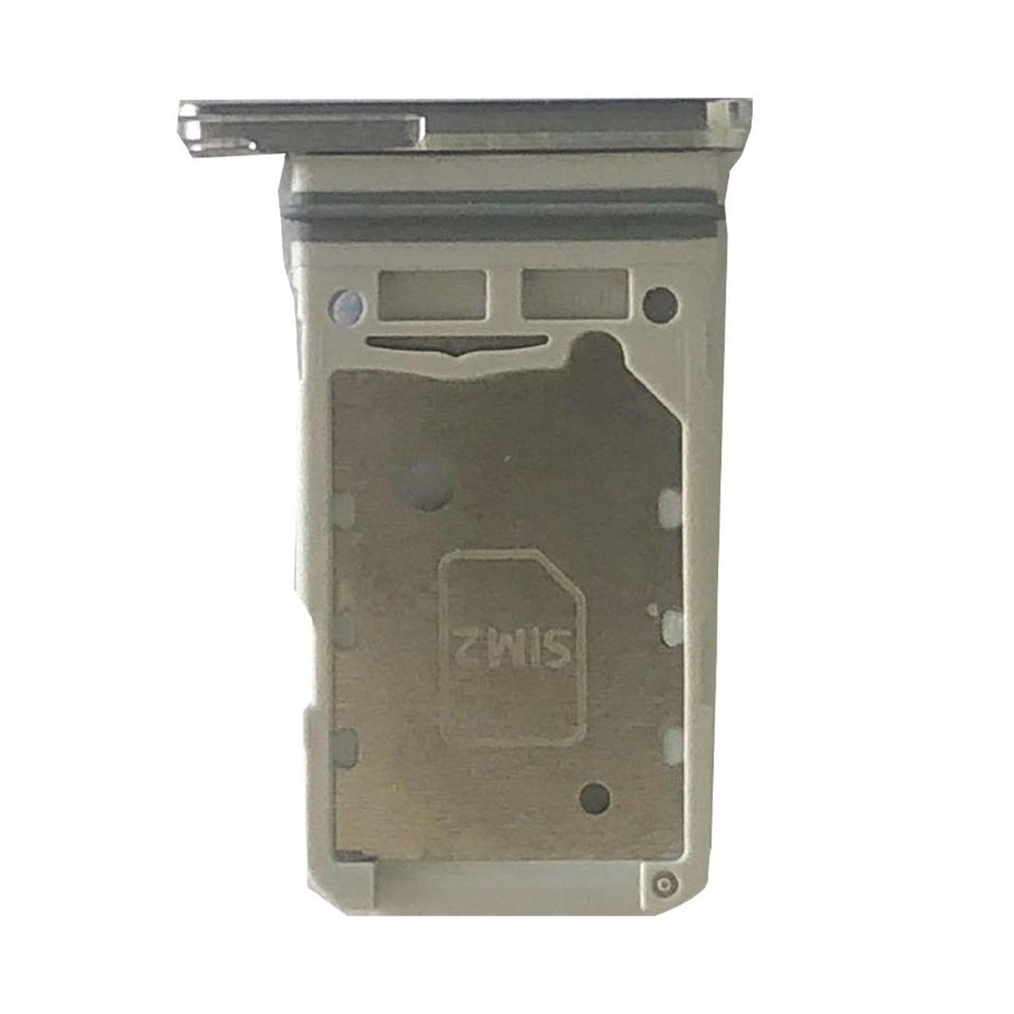Dual Sim Card Tray Holder Cell Phone for Samsung S21+Plus 5G Slot Silver