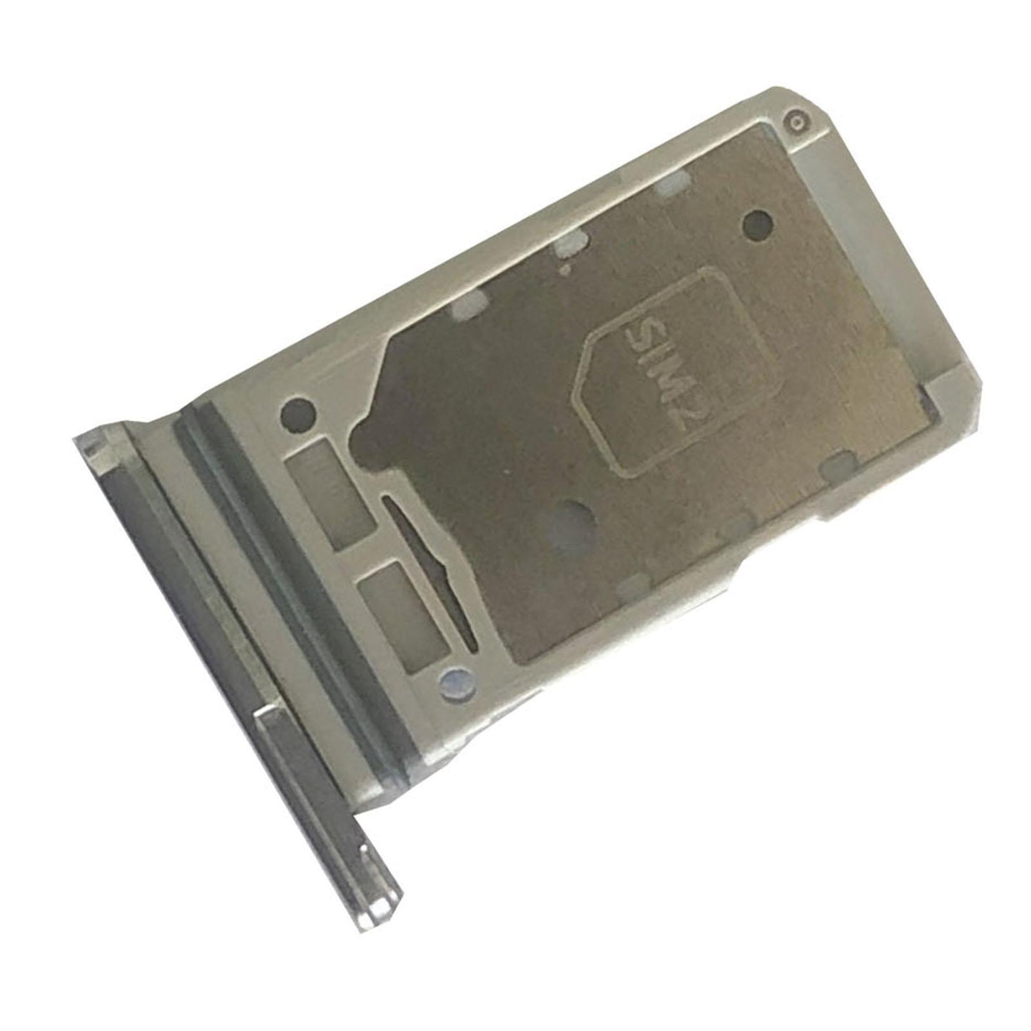Dual Sim Card Tray Holder Cell Phone for Samsung S21+Plus 5G Slot Silver