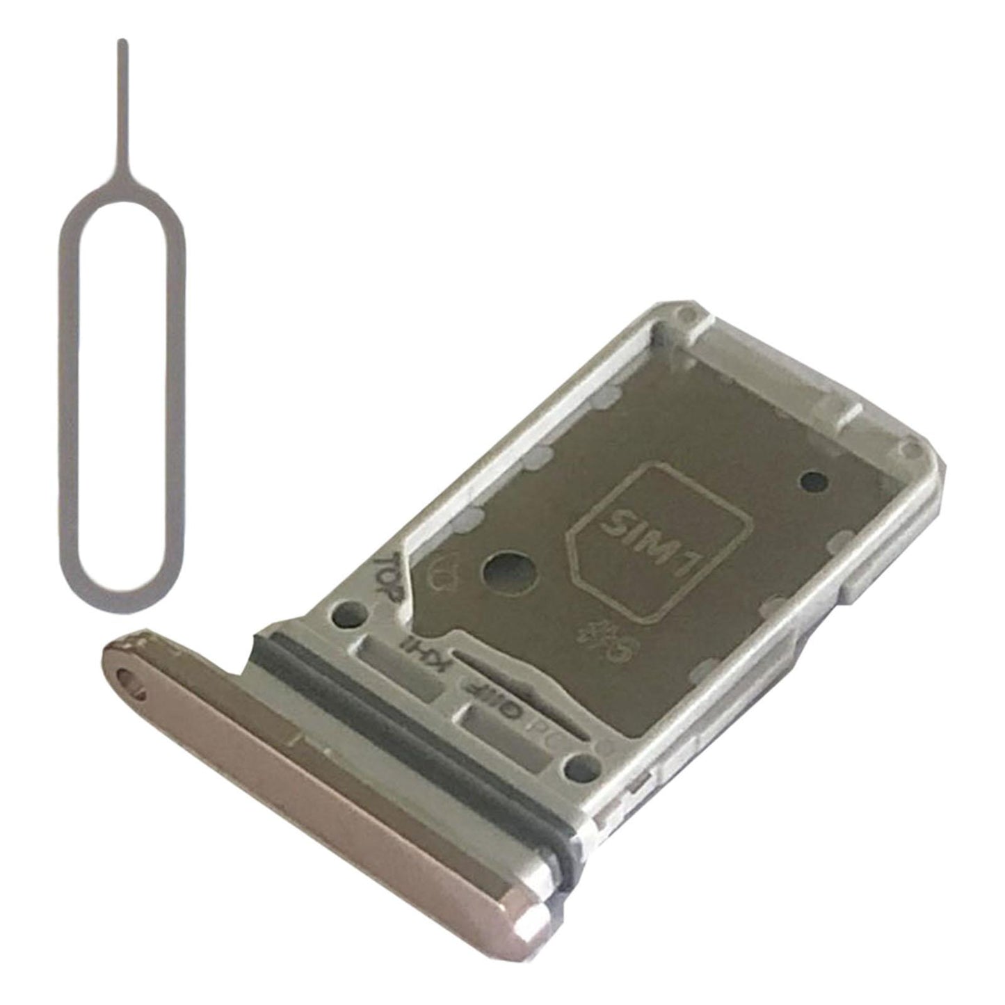 Dual Sim Card Tray Holder Cell Phone for Samsung S21+Plus 5G Slot Gold