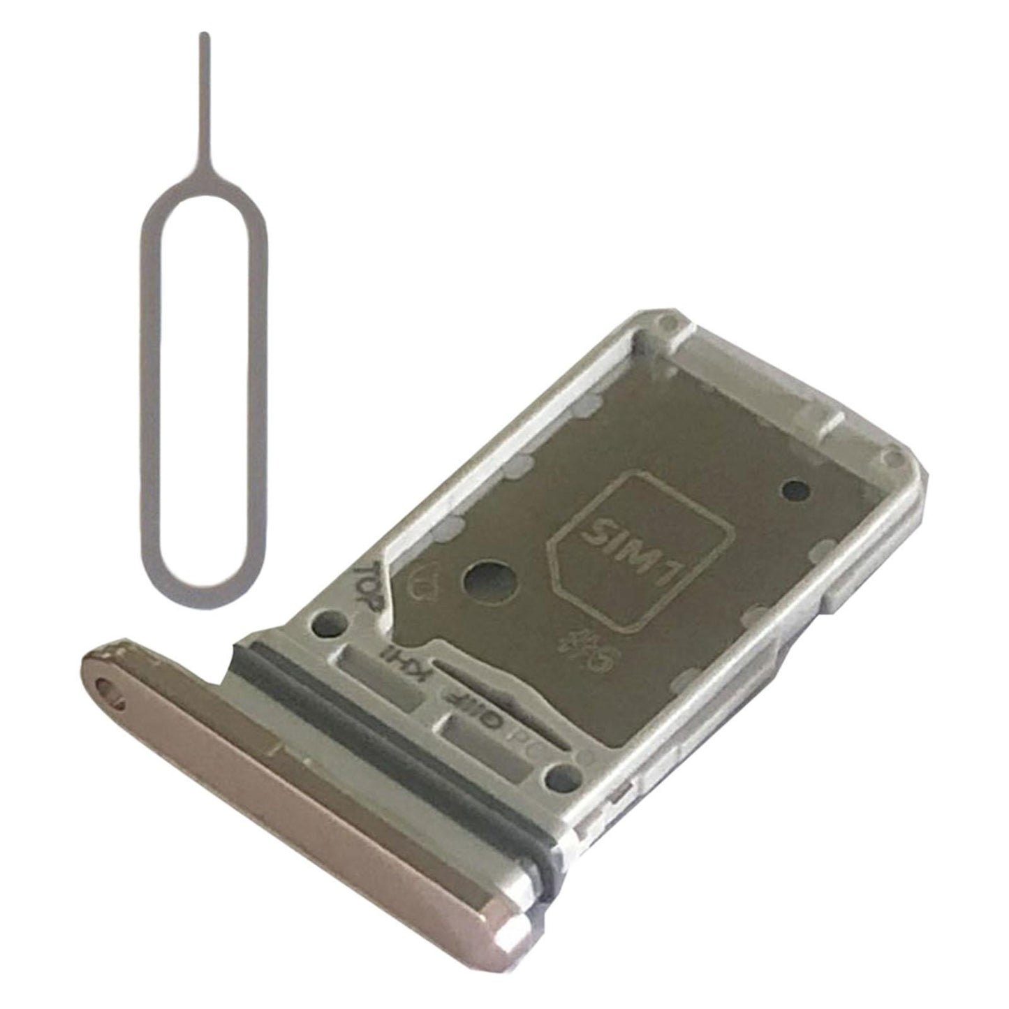 Dual Sim Card Tray Holder Cell Phone for Samsung S21+Plus 5G Slot Gold