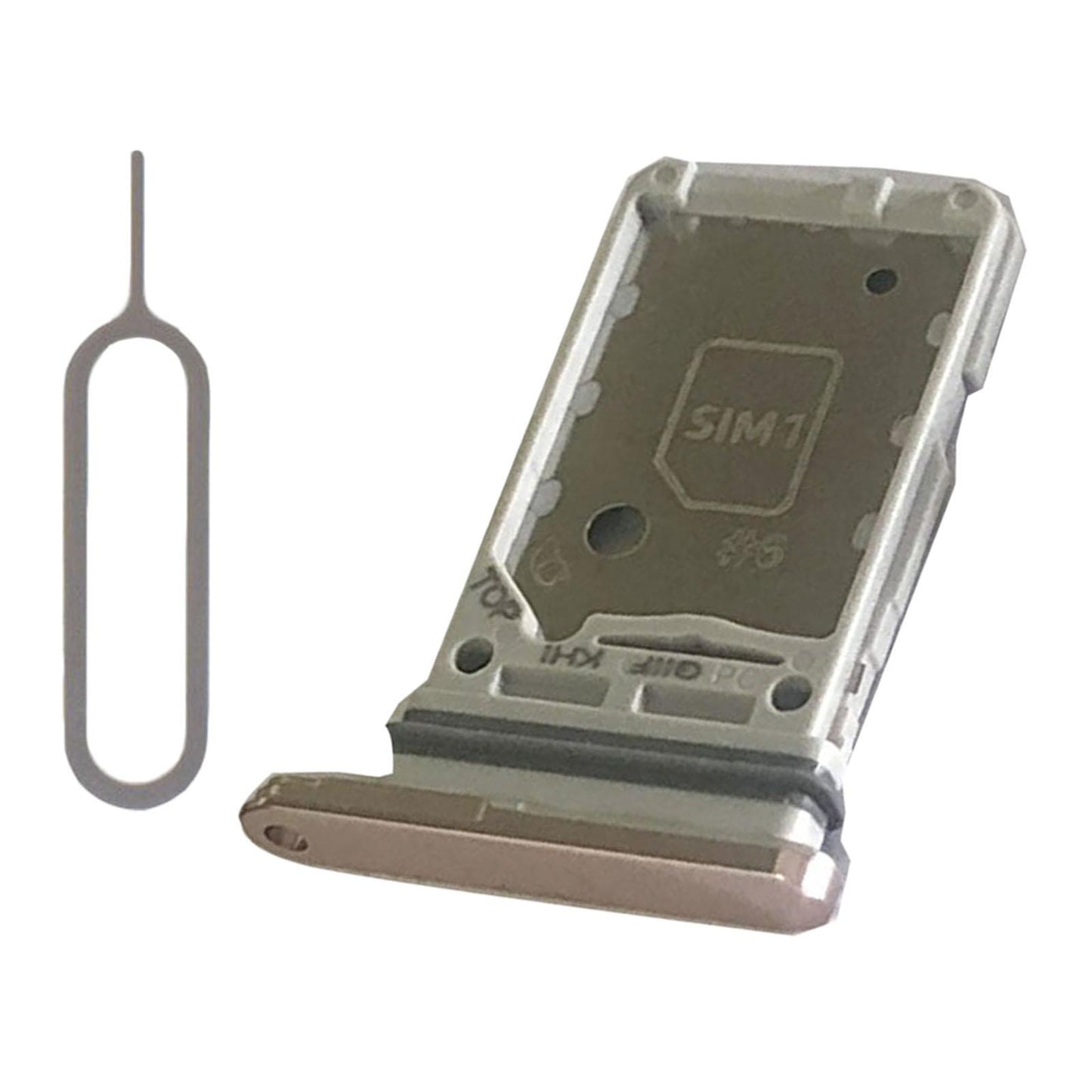 Dual Sim Card Tray Holder Cell Phone for Samsung S21+Plus 5G Slot Gold