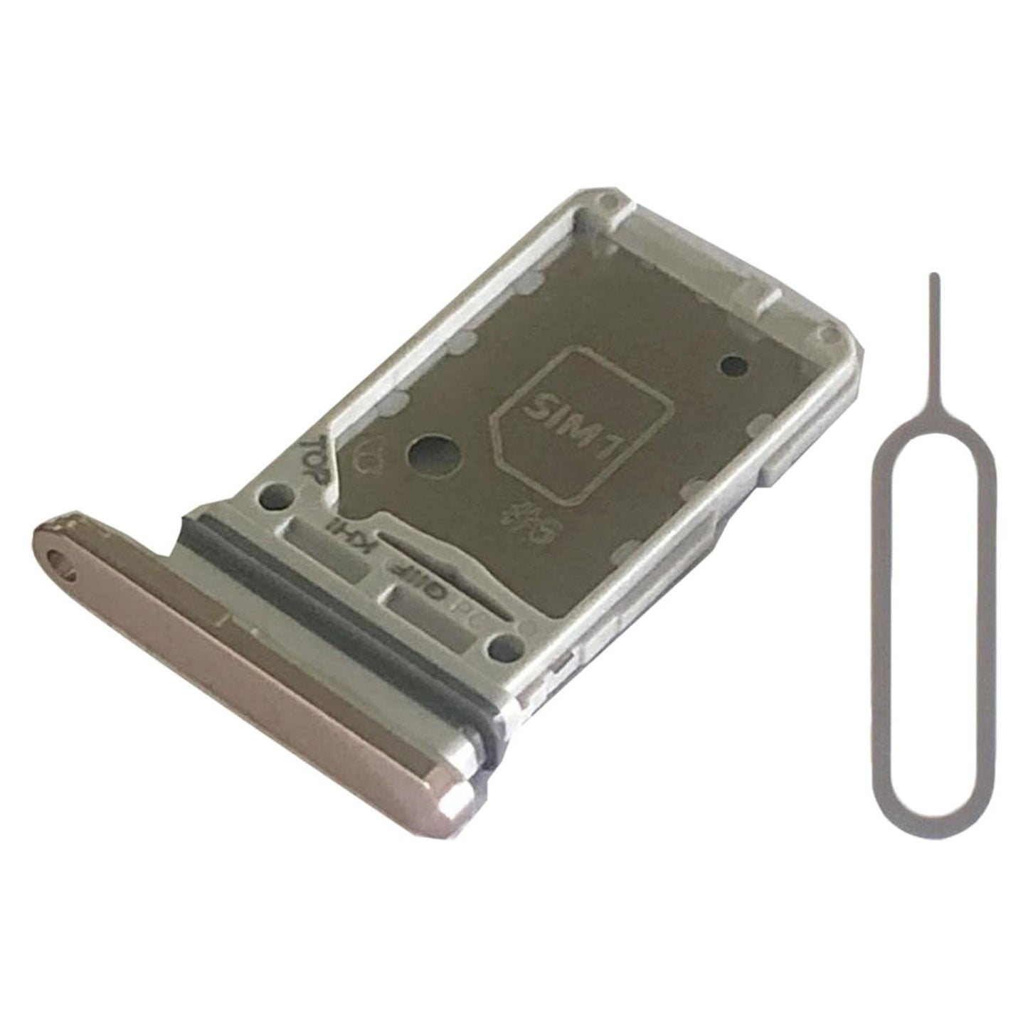 Dual Sim Card Tray Holder Cell Phone for Samsung S21+Plus 5G Slot Gold