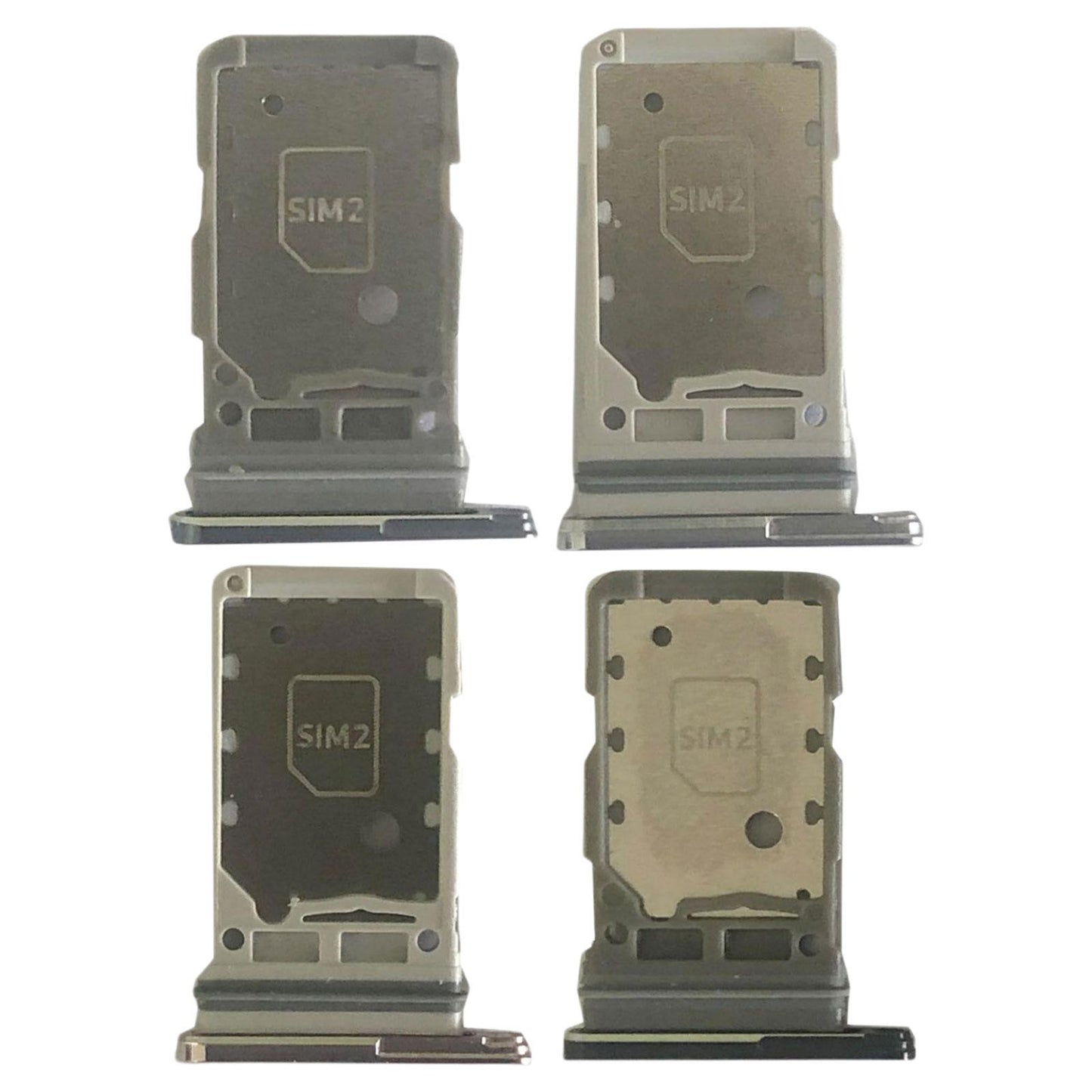 Dual Sim Card Tray Holder Smartphone for Samsung S21 5G Sim Card Slot Gray