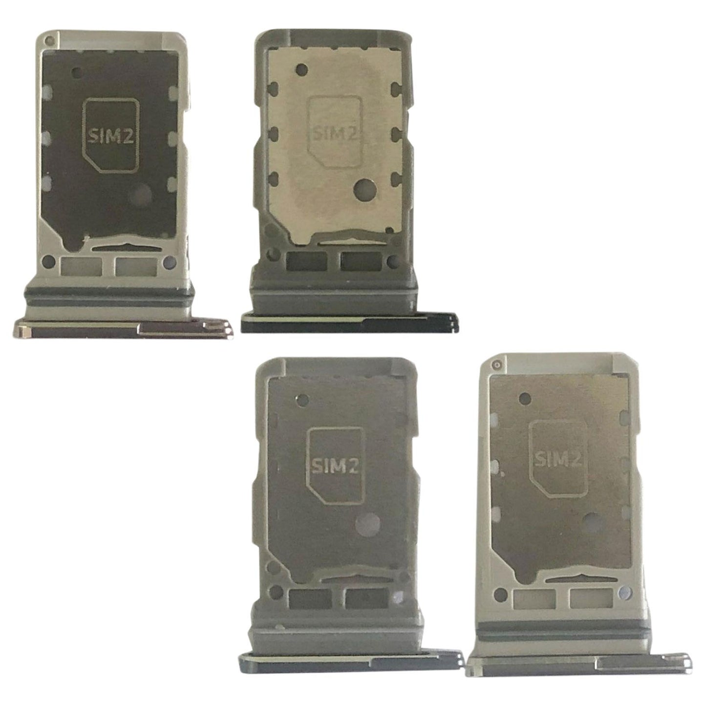 Dual Sim Card Tray Holder Smartphone for Samsung S21 5G Sim Card Slot Gray