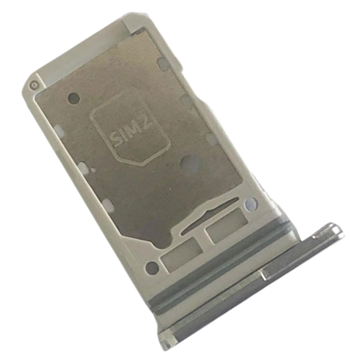 Dual Sim Card Tray Holder Smartphone for Samsung S21 5G Sim Card Slot Silver