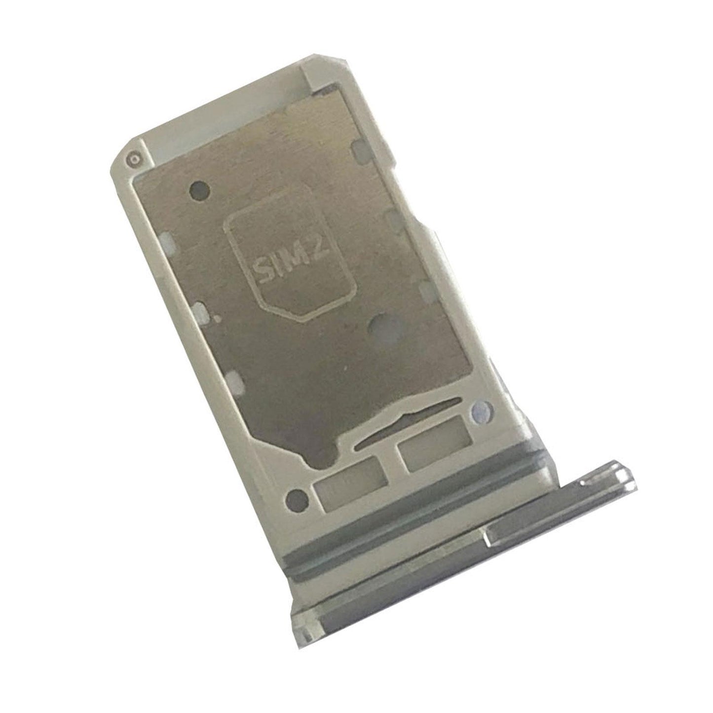 Dual Sim Card Tray Holder Smartphone for Samsung S21 5G Sim Card Slot Silver