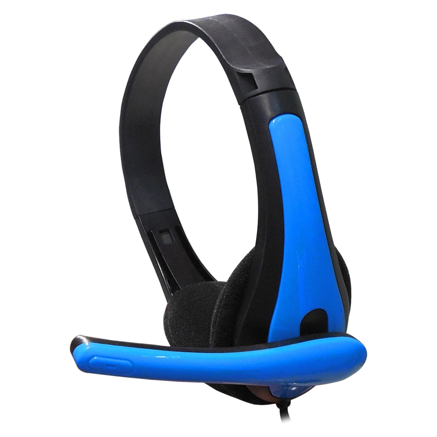 Wired Headphones 3.5mm Audio Cable Corded Lightweight Stereo for Laptop Kids Blue