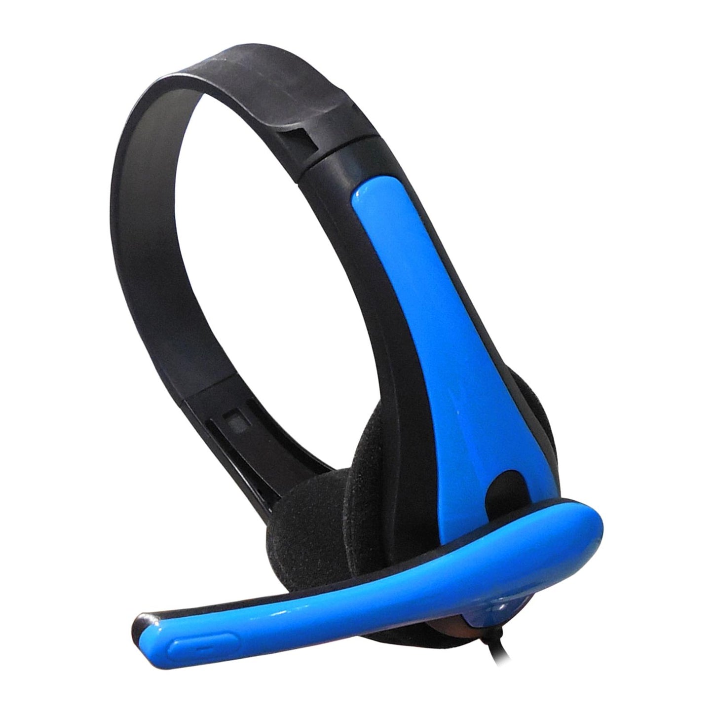 Wired Headphones 3.5mm Audio Cable Corded Lightweight Stereo for Laptop Kids Blue