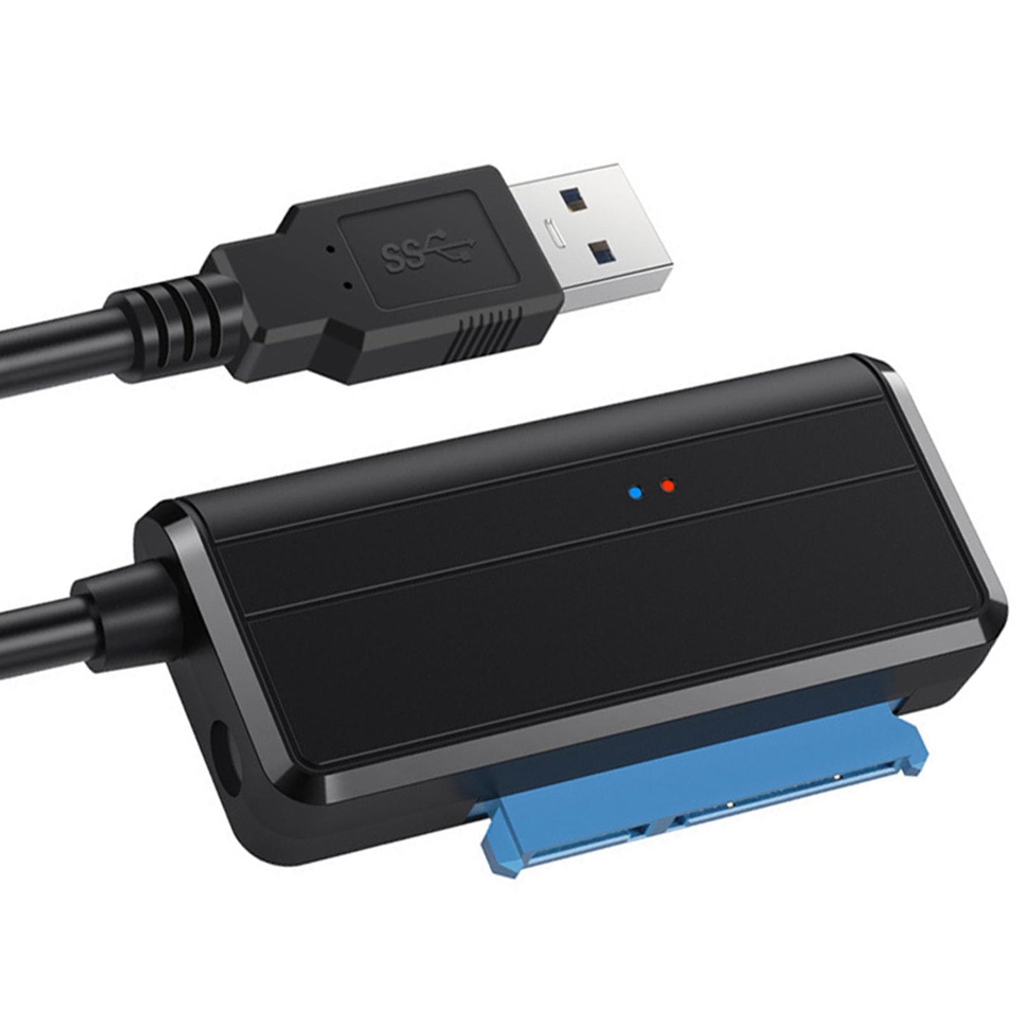 USB to SATA Adapter Cable External SSD/HDD Drives with Power Adapter EU