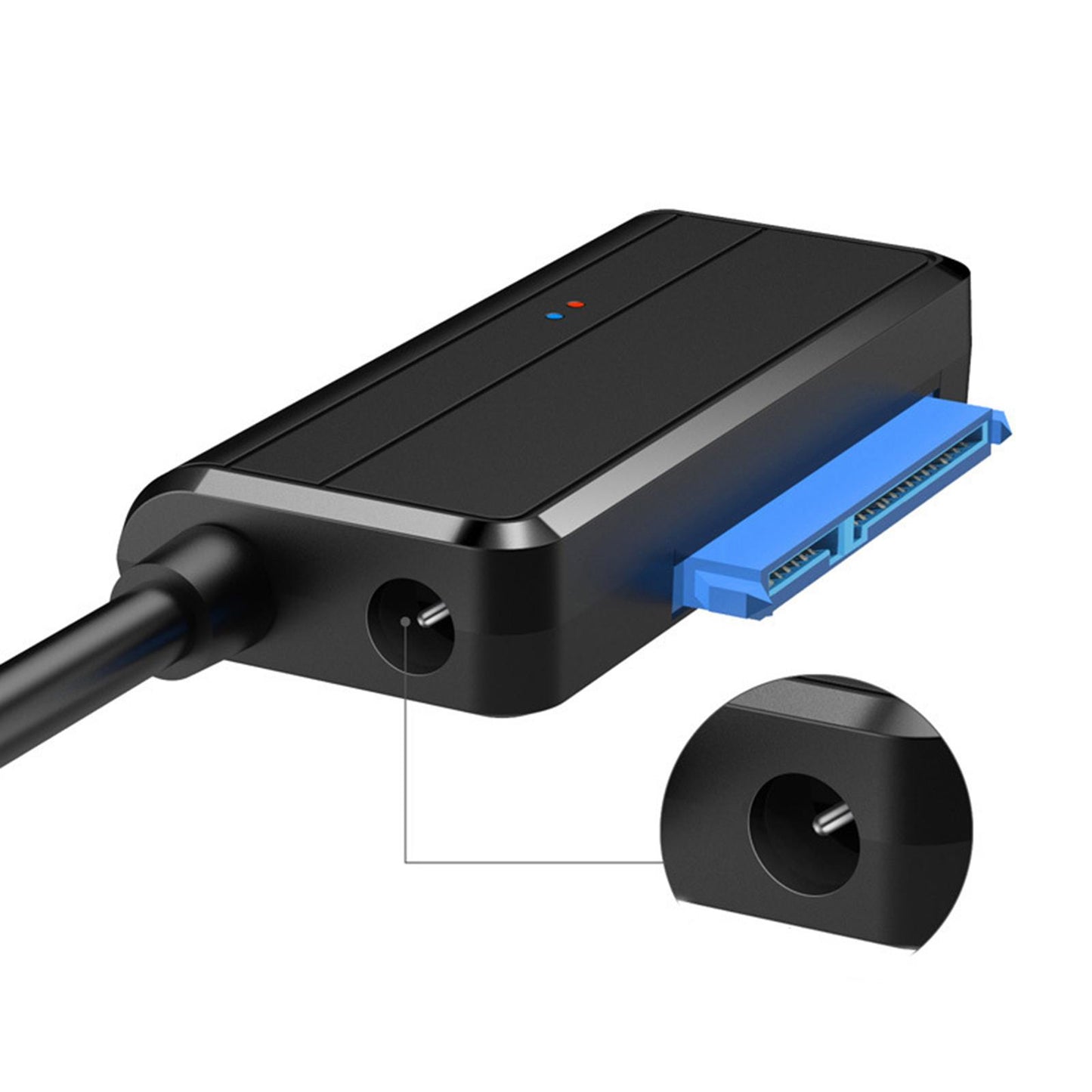 USB to SATA Adapter Cable External SSD/HDD Drives with Power Adapter US