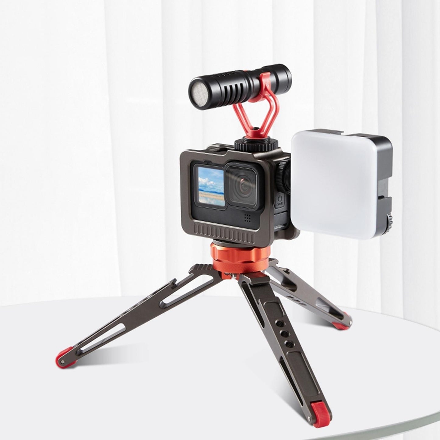 Aluminum Alloy Case for Hero 10 9 Black Solid Protection Quick Release