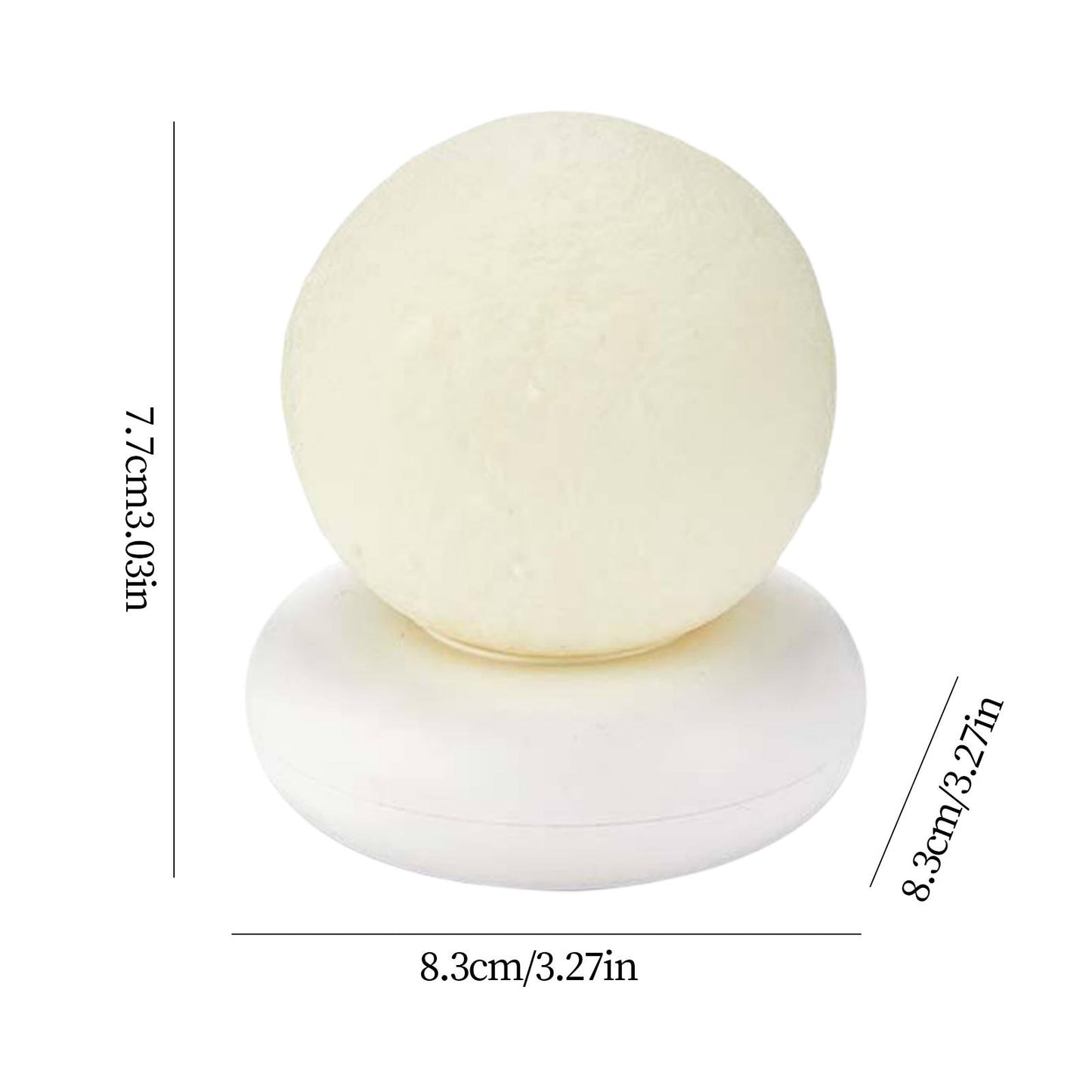 3D Moon Night Light LED 3 Brightness Table Lamp Glow in The Dark Luminous