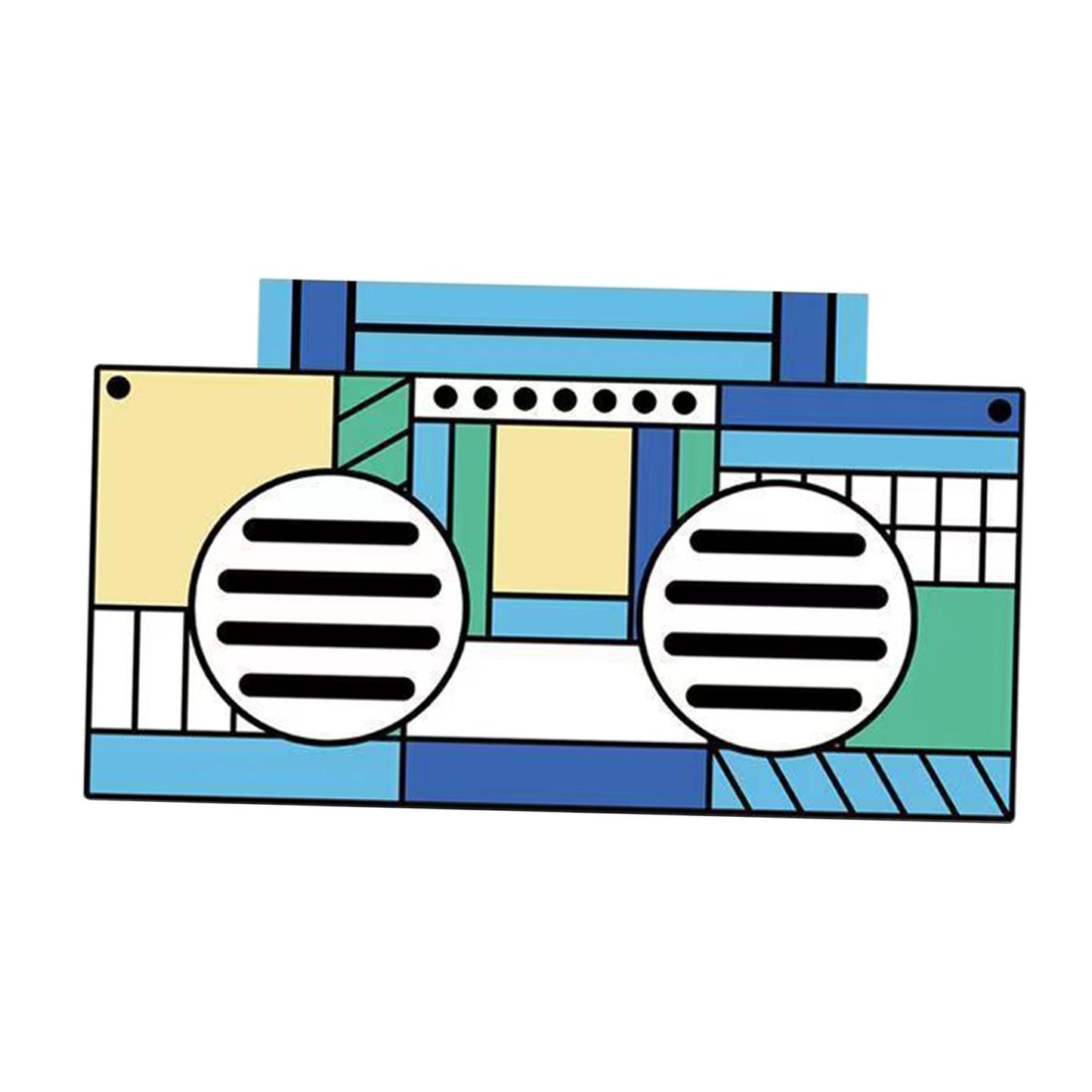 Bluetooth Wireless Speaker Bass U Disk for Smartphone Outdoors Home Blue