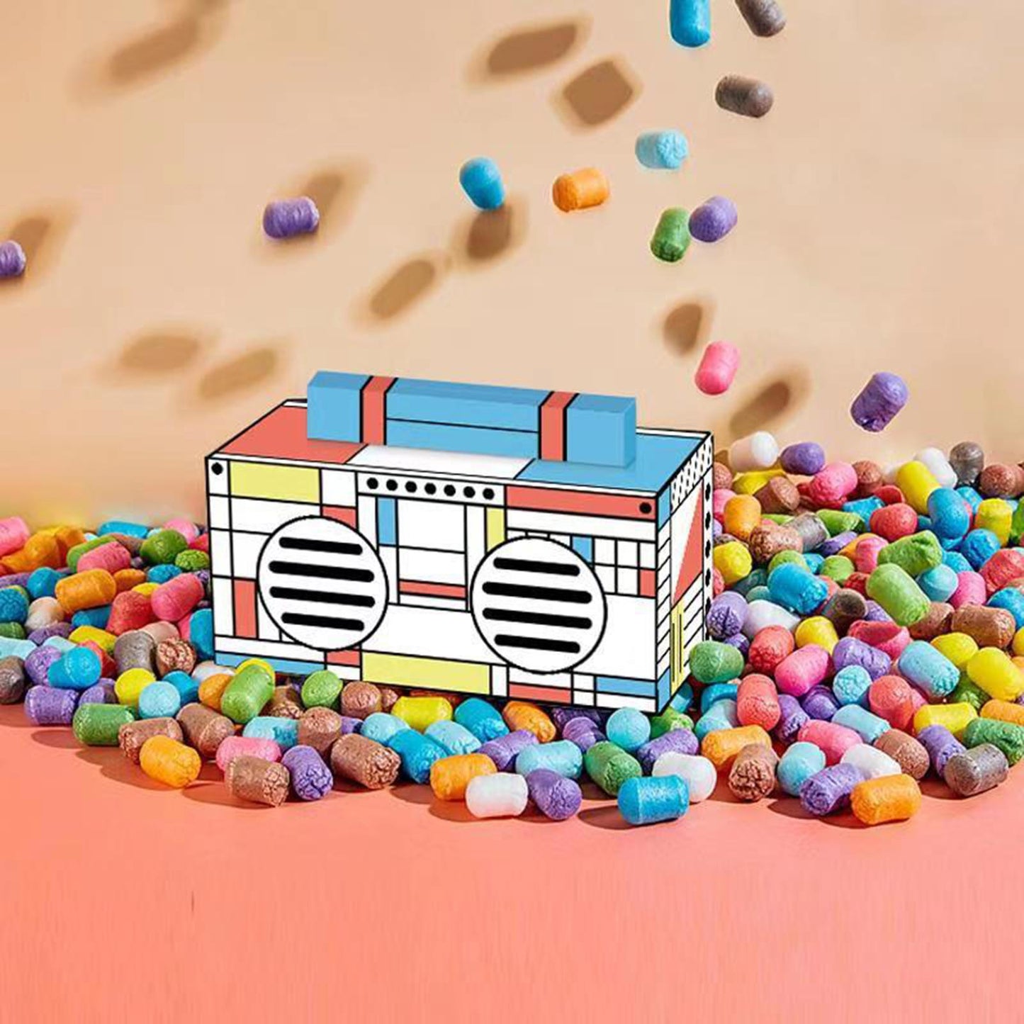 Bluetooth Wireless Speaker Bass U Disk for Smartphone Outdoors Home Colorful